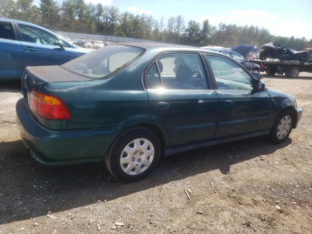 2HGEJ6614YH549974 - 2000 HONDA CIVIC BASE GREEN photo 3