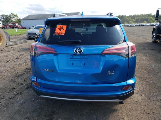 JTMRFREV3HJ129046 - 2017 TOYOTA RAV4 XLE BLUE photo 6