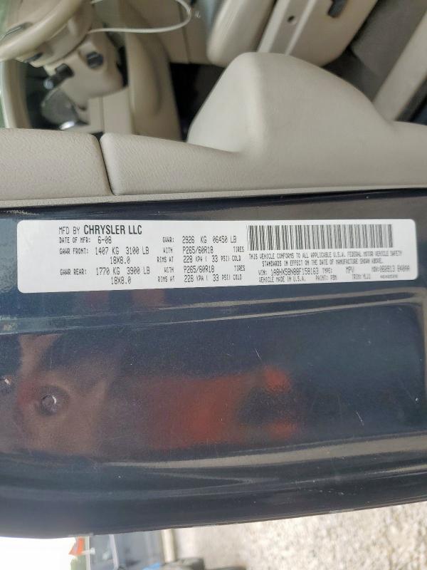 1A8HX58N88F158163 - 2008 CHRYSLER ASPEN LIMITED ნაცრისფერი ფოტო 13