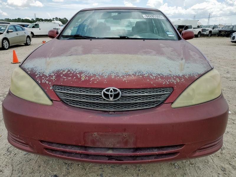 4T1BF30K03U038444 - 2003 TOYOTA CAMRY LE BURGUNDY photo 5