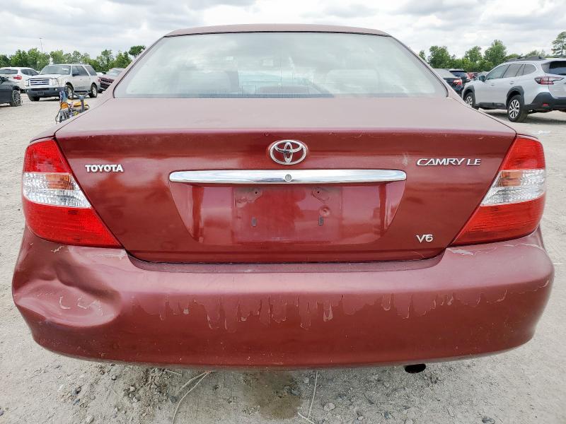 4T1BF30K03U038444 - 2003 TOYOTA CAMRY LE BURGUNDY photo 6