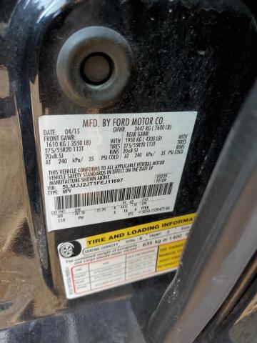 5LMJJ2JT1FEJ11697 - 2015 LINCOLN NAVIGATOR შავი ფოტო 13