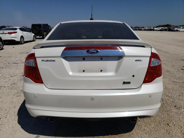 3FAHP0JG9AR350826 - 2010 FORD FUSION SEL WHITE photo 6