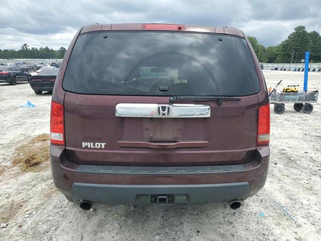 5FNYF38559B023954 - 2009 HONDA PILOT EXL ბურგუნდია ფოტო 6