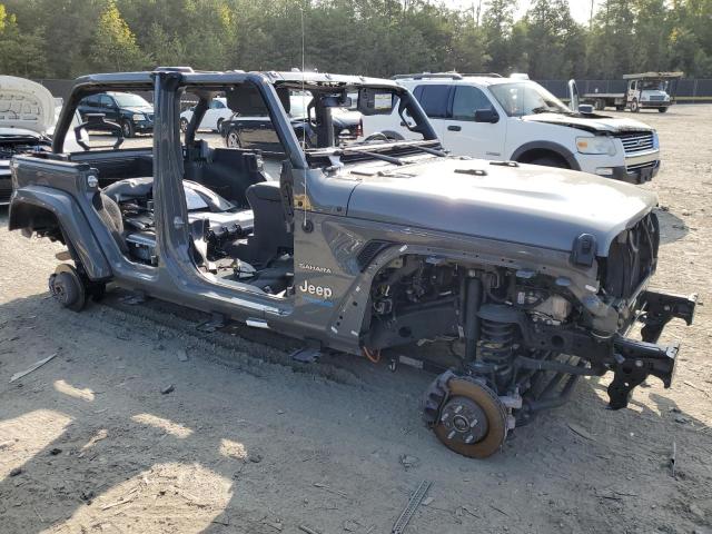 1C4JJXP61MW765581 - 2021 JEEP WRANGLER U SAHARA 4XE GRAY photo 4