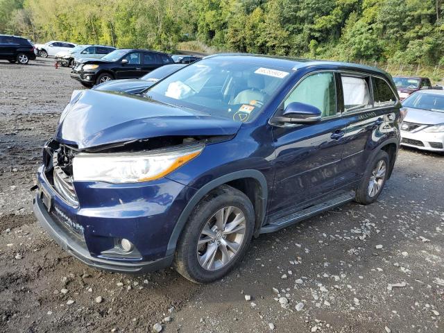 5TDJKRFH1FS191739 - 2015 TOYOTA HIGHLANDER XLE Blau Foto 1