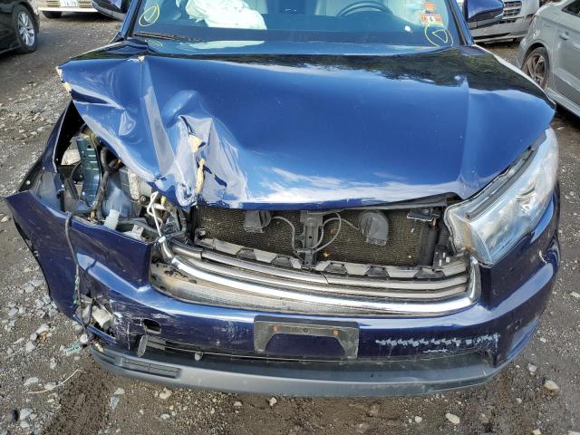 5TDJKRFH1FS191739 - 2015 TOYOTA HIGHLANDER XLE Blau Foto 11