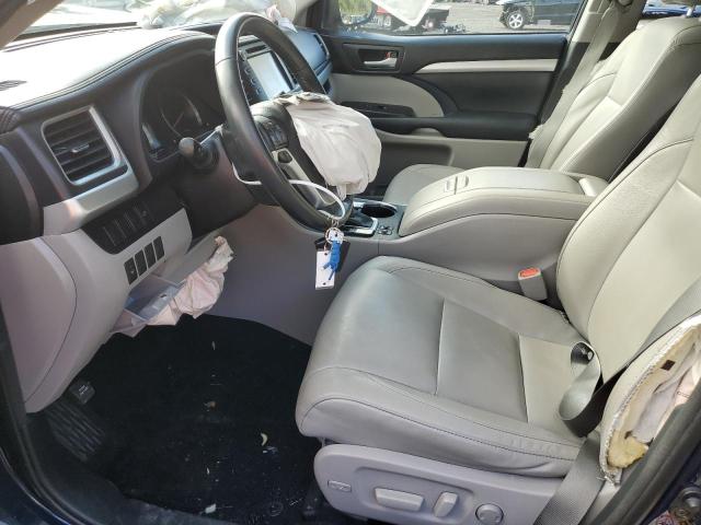 5TDJKRFH1FS191739 - 2015 TOYOTA HIGHLANDER XLE Blau Foto 7