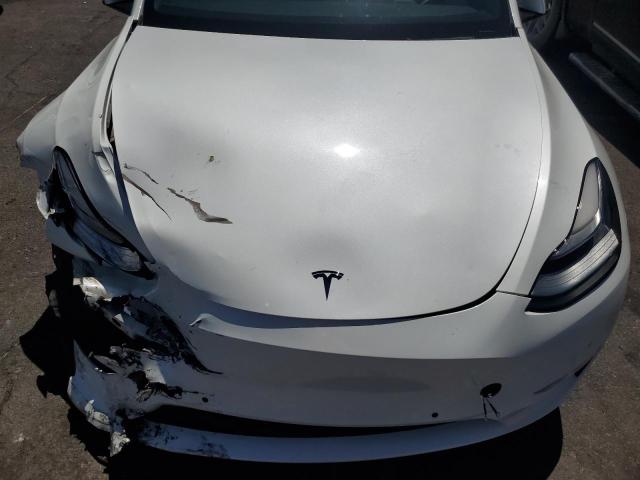 5YJYGDEEXMF112483 - 2021 TESLA MODEL Y WHITE photo 12