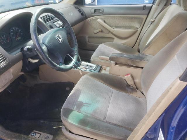 2HGES16314H642169 - 2004 HONDA CIVIC DX VP BLUE photo 7