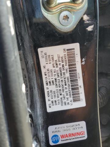 1HGCR2F52GA136895 - 2016 HONDA ACCORD SPORT შავი ფოტო 12
