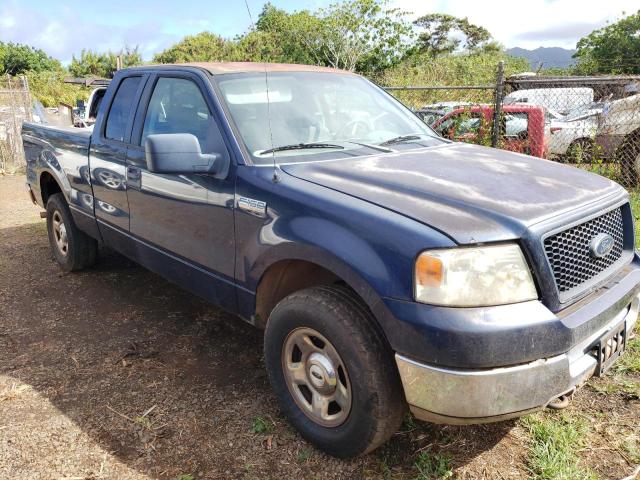 1FTRX14W85NA13077 - 2005 FORD F150 BLUE photo 4