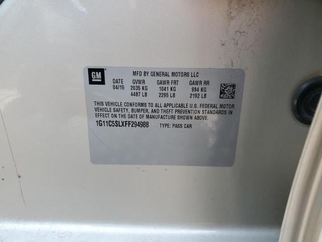 1G11C5SLXFF294988 - 2015 CHEVROLET MALIBU 1LT Bej foto 12