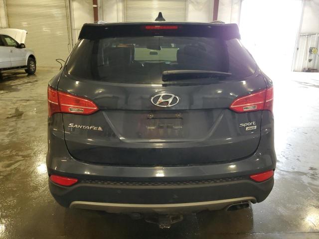 5XYZUDLB4GG314125 - 2016 HYUNDAI SANTA FE SPORT BLUE photo 6