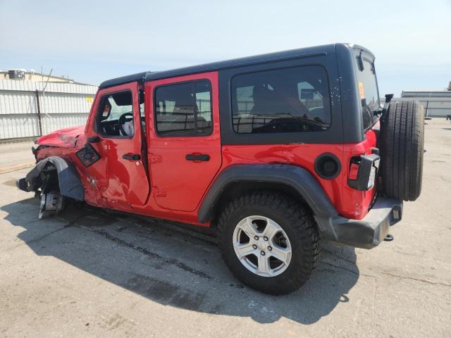 1C4HJXDG2KW527781 - 2019 JEEP WRANGLER UNLIMITED SPORT Kırmızı fotoğraf 2