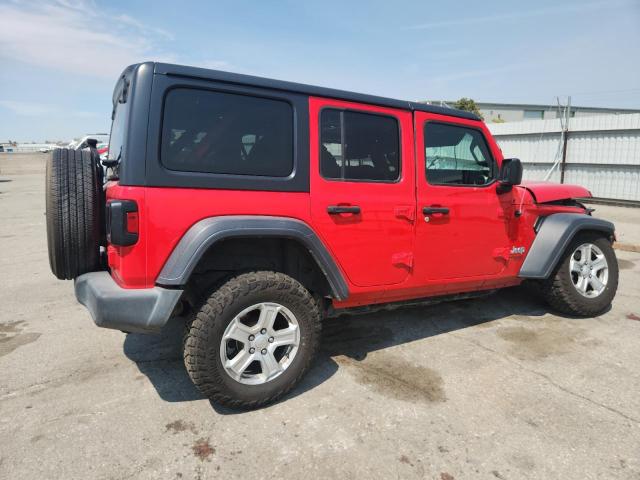 1C4HJXDG2KW527781 - 2019 JEEP WRANGLER UNLIMITED SPORT Kırmızı fotoğraf 3