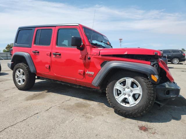 1C4HJXDG2KW527781 - 2019 JEEP WRANGLER UNLIMITED SPORT Kırmızı fotoğraf 4