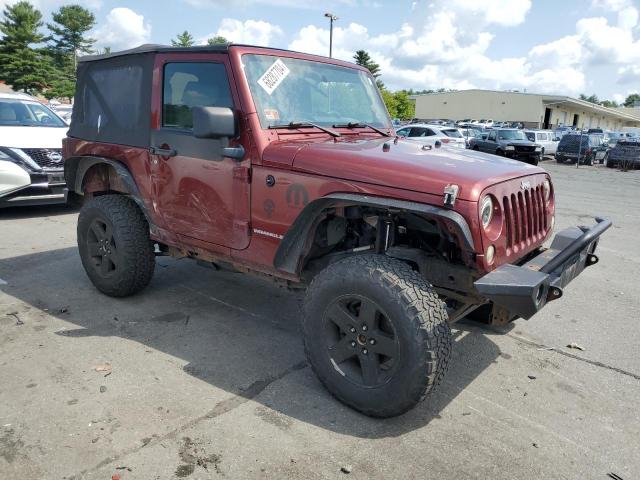 1J4FA24178L646887 - 2008 JEEP WRANGLER X MAROON photo 4