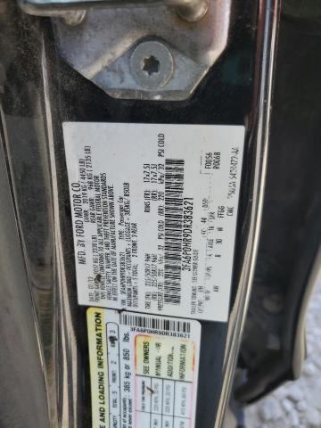 3FA6P0HR9DR383621 - 2013 FORD FUSION SE შავი ფოტო 13