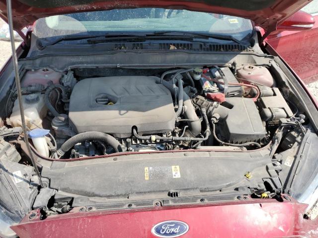 3FA6P0HD6ER396784 - 2014 FORD FUSION SE RED photo 11