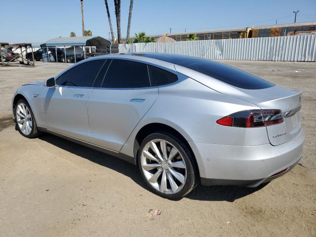 5YJSA1H19EFP62566 - 2014 TESLA MODEL S SILVER photo 2