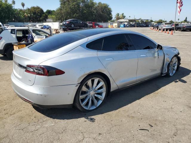 5YJSA1H19EFP62566 - 2014 TESLA MODEL S SILVER photo 3