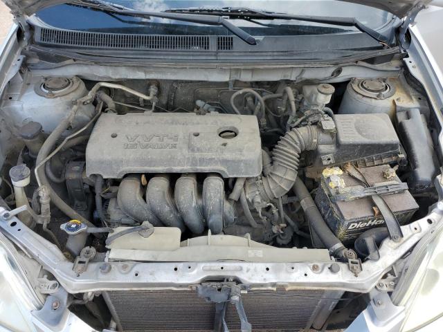 2T1KR32E85C381523 - 2005 TOYOTA COROLLA MA XR SILVER photo 11