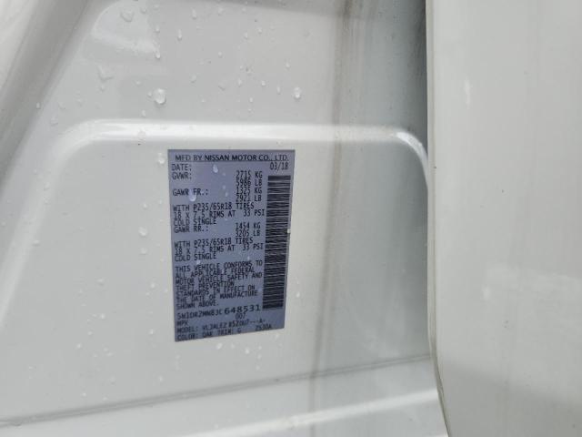 5N1DR2MN8JC648531 - 2018 NISSAN PATHFINDER S Սպիտակ լուսանկար 13