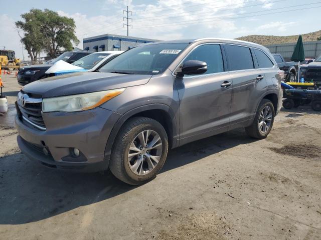 5TDKKRFH7ES012915 - 2014 TOYOTA HIGHLANDER XLE გრაფიტი ფოტო 1