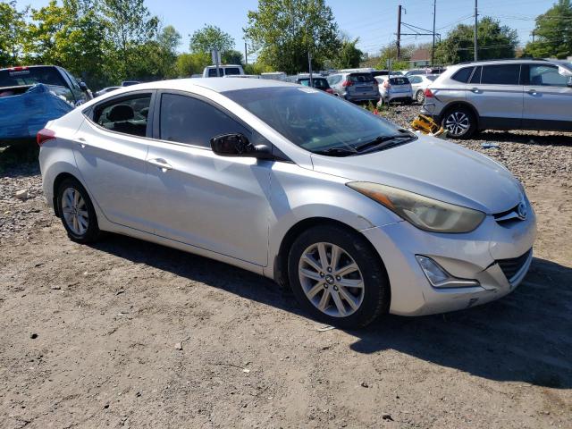 5NPDH4AE1FH617477 - 2015 HYUNDAI ELANTRA SE SILVER photo 4