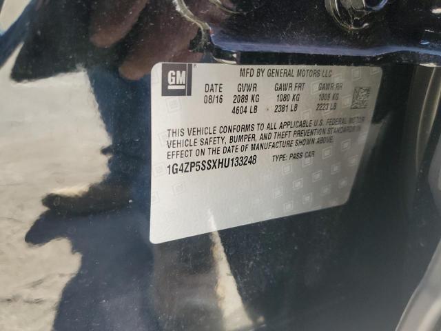 1G4ZP5SSXHU133248 - 2017 BUICK LACROSSE ESSENCE შავი ფოტო 12