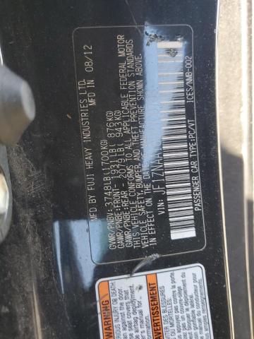 JF1ZNAA18D2709703 - 2013 TOYOTA SCION FR-S შავი ფოტო 12