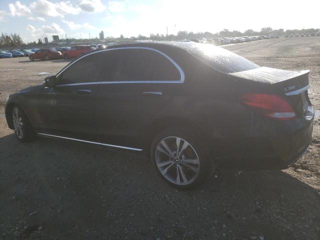 55SWF4KB0JU282530 - 2018 MERCEDES-BENZ C 300 4MATIC BLACK photo 2