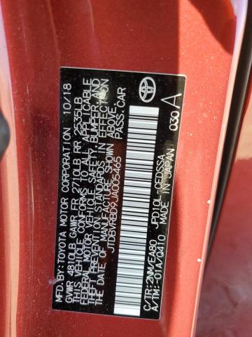 JTDBVRBD9JA005465 - 2018 TOYOTA MIRAI Bordo foto 13