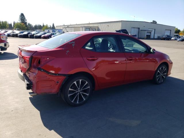 2T1BURHE5JC075348 - 2018 TOYOTA COROLLA L RED photo 3