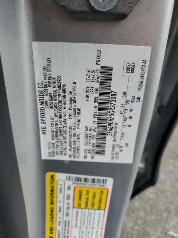 3FA6P0H75GR373087 - 2016 FORD FUSION SE SILVER photo 12