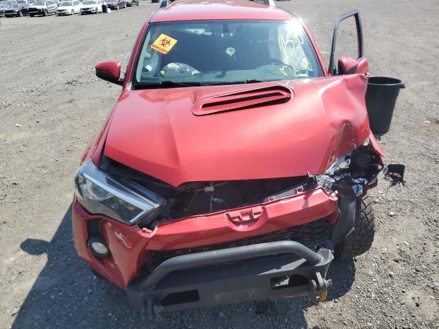 JTEBU5JR1K5617545 - 2019 TOYOTA 4RUNNER SR5/SR5 PREMIUM წითელი ფოტო 12