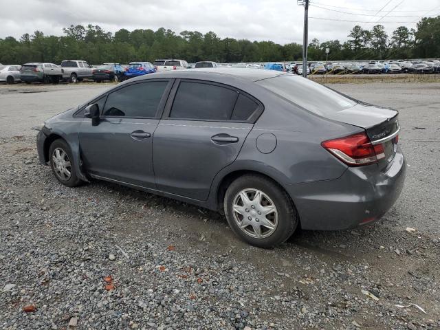 2HGFB2F58DH576876 - 2013 HONDA CIVIC LX GRAY photo 2