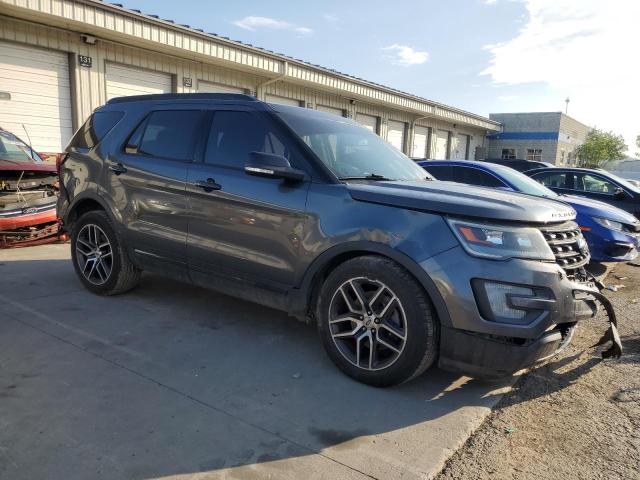 1FM5K8GT2GGC24852 - 2016 FORD EXPLORER SPORT GRAY photo 4