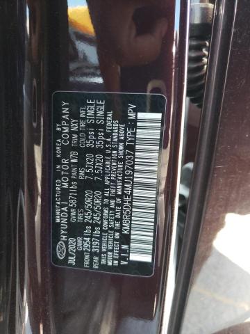 KM8R5DHE4MU197037 - 2021 HYUNDAI PALISADE LIMITED BURGUNDY photo 14