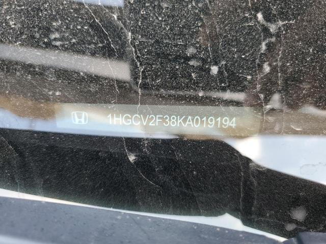 1HGCV2F38KA019194 - 2019 HONDA ACCORD SPORT 银色 照片 12