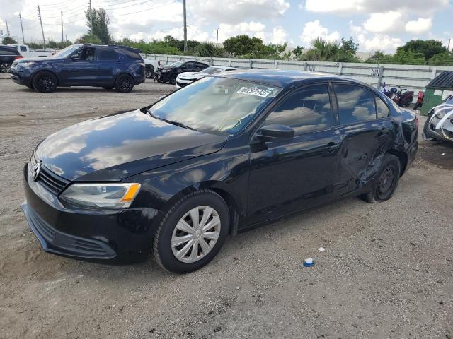 3VW2K7AJ5CM311649 - 2012 VOLKSWAGEN JETTA BASE 黑色 照片 1