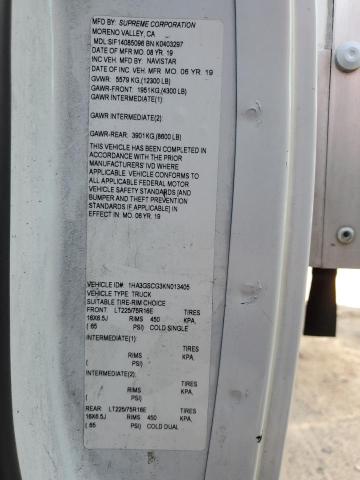 1HA3GSCG3KN013405 - 2019 CHEVROLET EXPRESS G3500 Beyaz fotoğraf 13