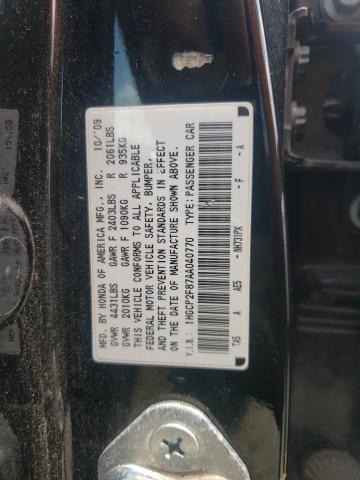1HGCP2F87AA040770 - 2010 HONDA ACCORD EXL 黑色 照片 13