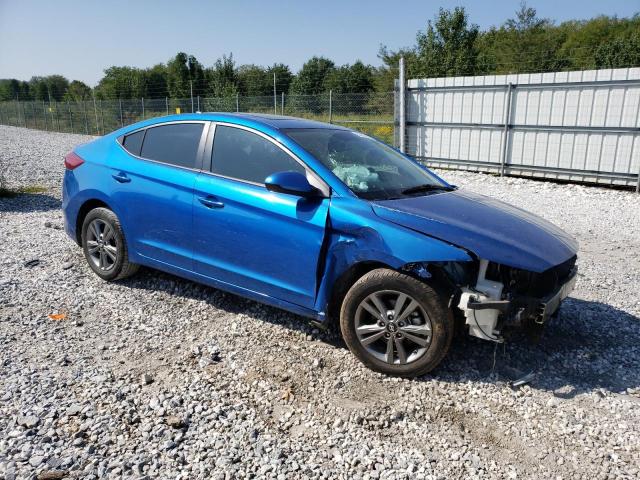 KMHD84LF1HU245844 - 2017 HYUNDAI ELANTRA SE BLUE photo 4