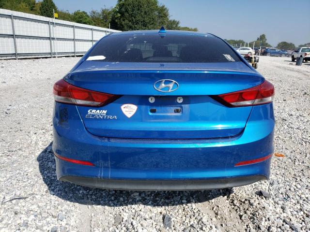 KMHD84LF1HU245844 - 2017 HYUNDAI ELANTRA SE BLUE photo 6