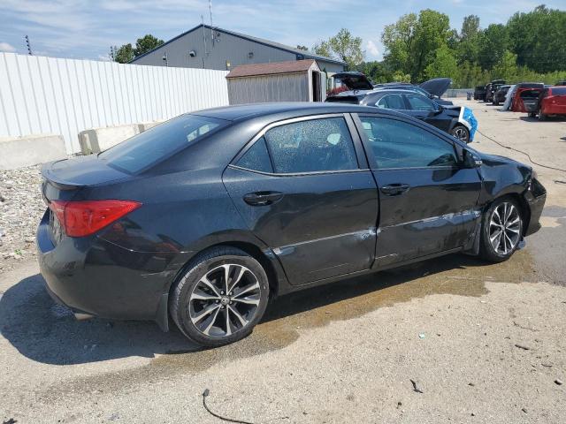 2T1BURHE4KC244261 - 2019 TOYOTA COROLLA L BLACK photo 3