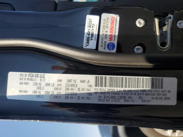 3C4NJDAB9JT126758 - 2018 JEEP COMPASS SPORT BLACK photo 13