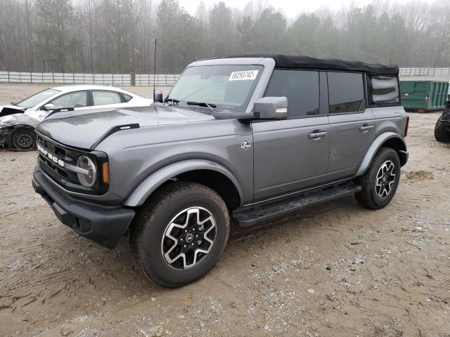 1FMEE5BP1NLB40414 - 2022 FORD BRONCO BASE GRAY photo 1