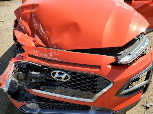 KM8K3CA51LU551283 - 2020 HYUNDAI KONA LIMITED ORANGE photo 12